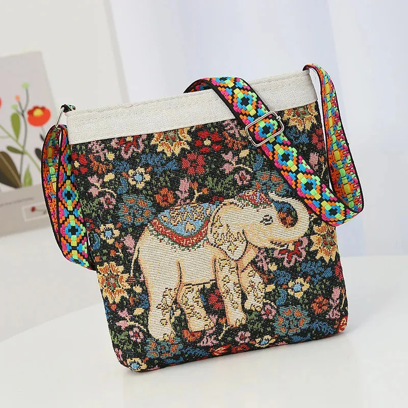 New Retro Large Capacity Crossbody Bag
