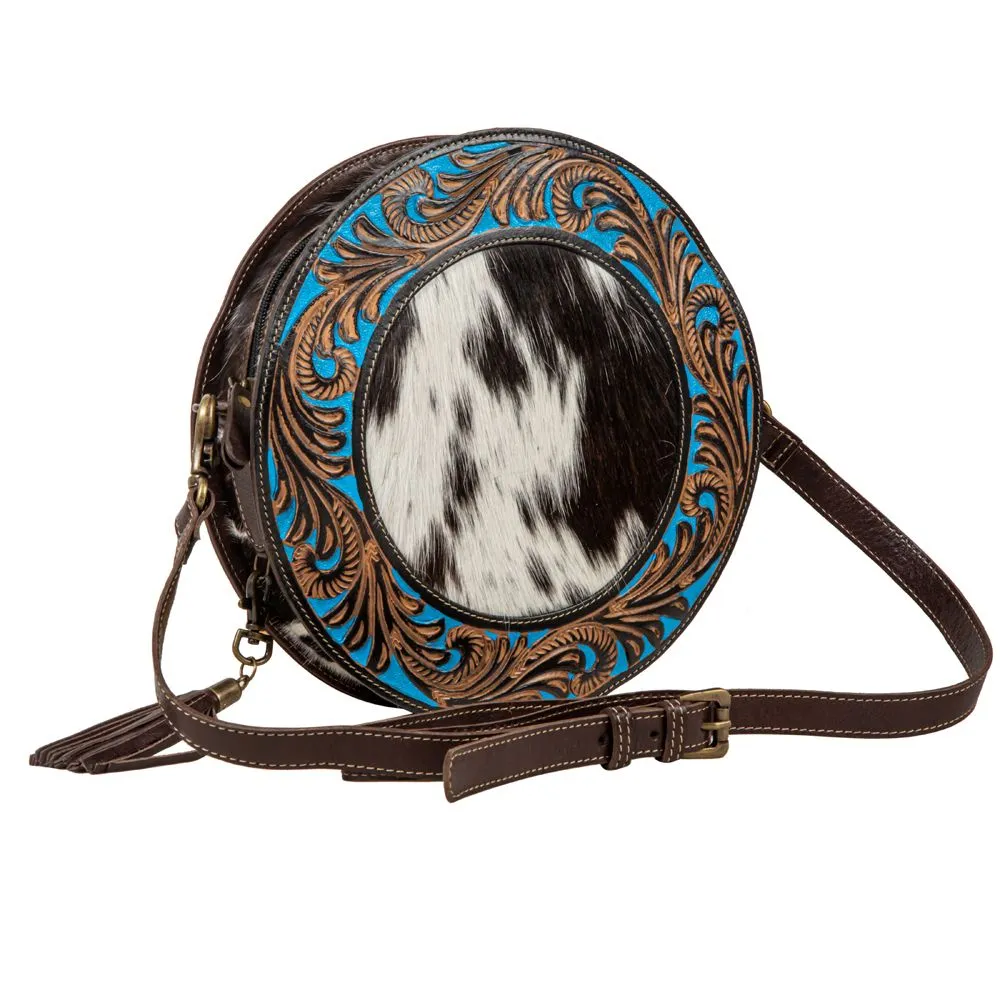 Night Gaze Tooled Leather Canteen Bag