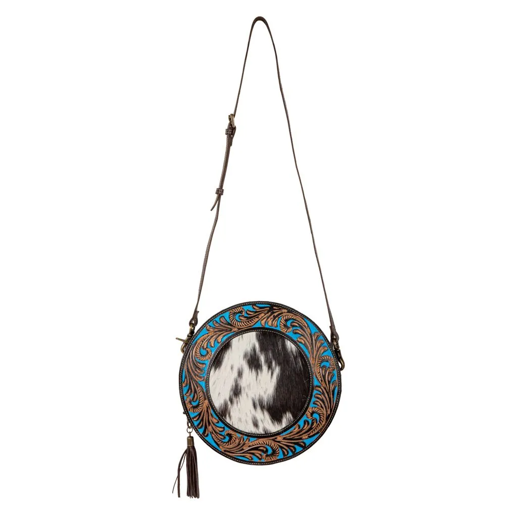 Night Gaze Tooled Leather Canteen Bag