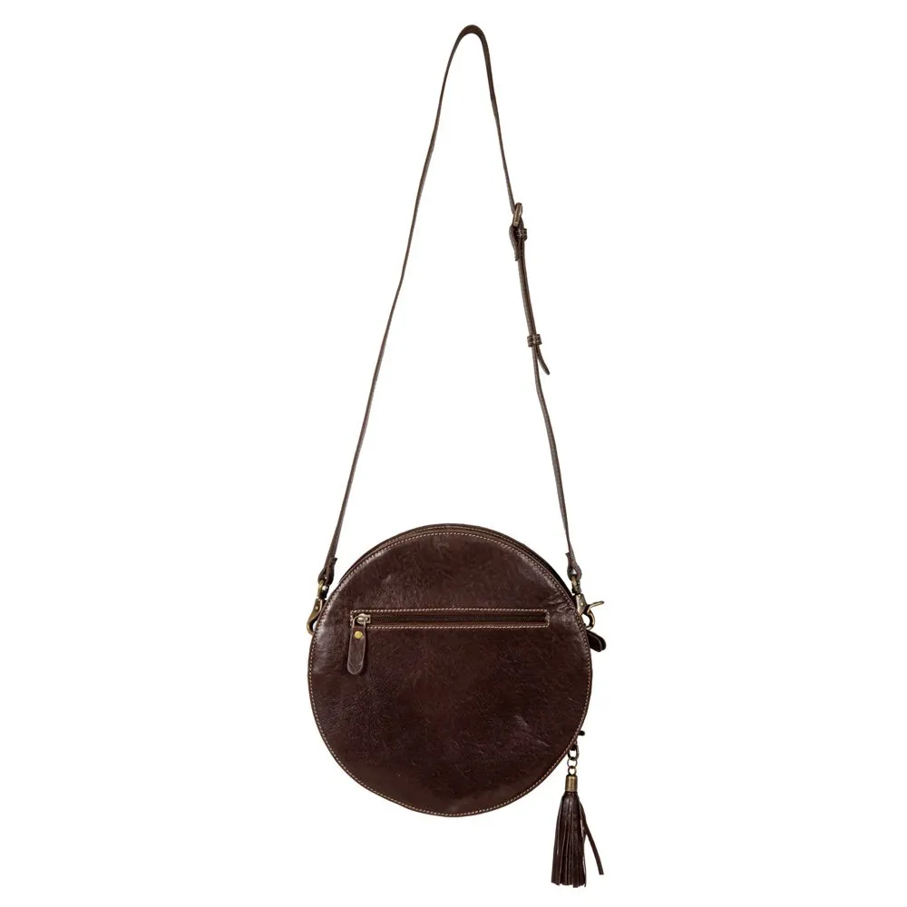 Night Gaze Tooled Leather Canteen Bag