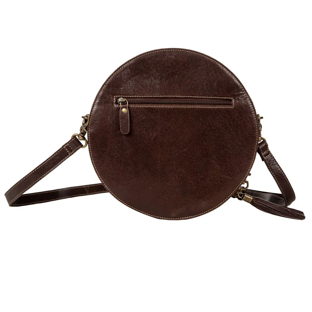 Night Gaze Tooled Leather Canteen Bag