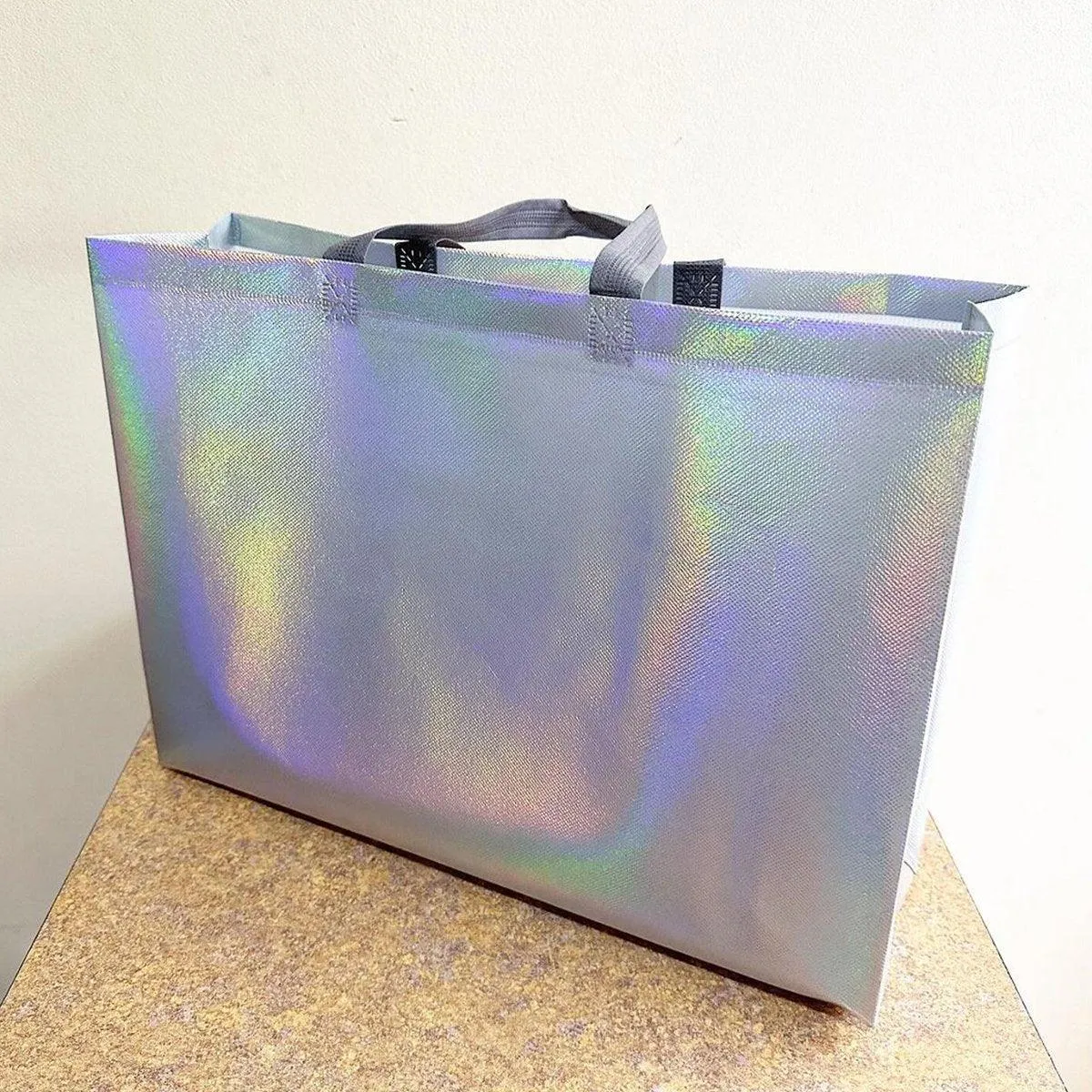 Non-woven fabric Irisdescent Tote Bag 25PCS