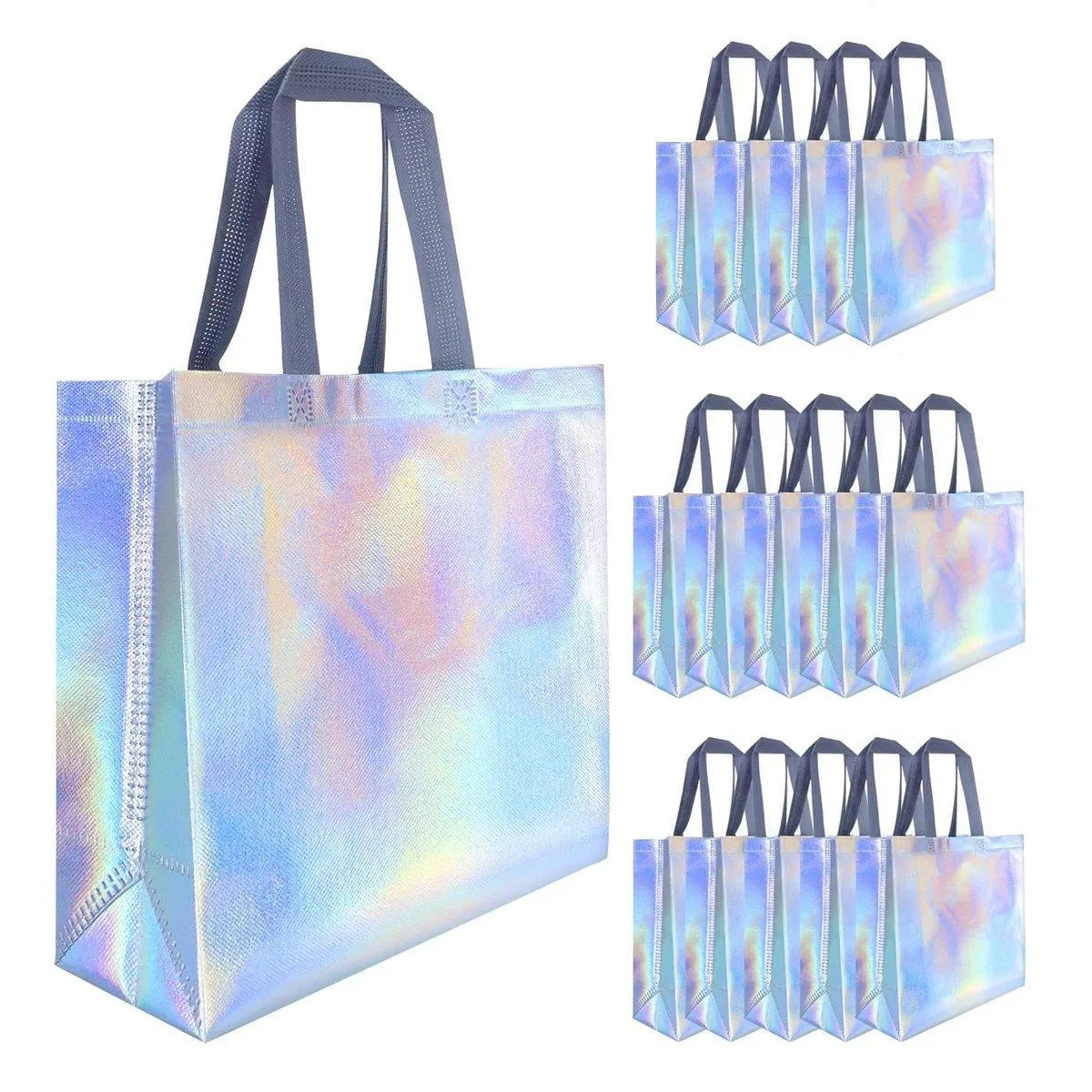 Non-woven fabric Irisdescent Tote Bag 25PCS
