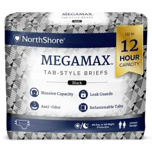 NORTHSHORE MEGAMAX BRIEFS BLACK