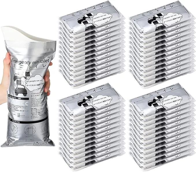 Nuogo 50 Pcs Disposable Urinal Bag Portable Camping Pee Bags Unisex Female Urinal Vomit Bags for Travel, Camping, Hiking for Women Men Kids Patient