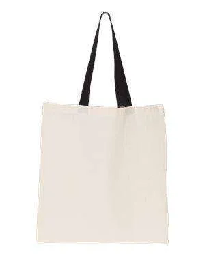 OAD Contrast Handle Canvas Tote Bag - OAD105