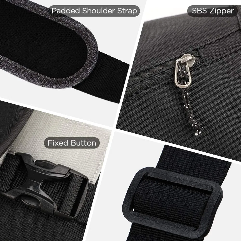 OIWAS Messenger Bag for Men, 14 Inch Laptop Crossbody Bags Women Casual Satchel Shoulder Bag College Travel Office Briefcase