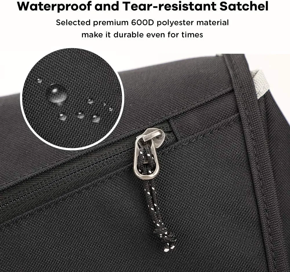 OIWAS Messenger Bag for Men, 14 Inch Laptop Crossbody Bags Women Casual Satchel Shoulder Bag College Travel Office Briefcase
