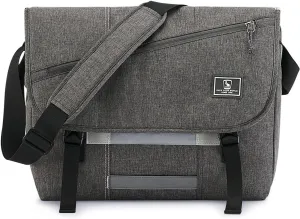 OIWAS Messenger Bag for Men, 14 Inch Laptop Crossbody Bags Women Casual Satchel Shoulder Bag College Travel Office Briefcase