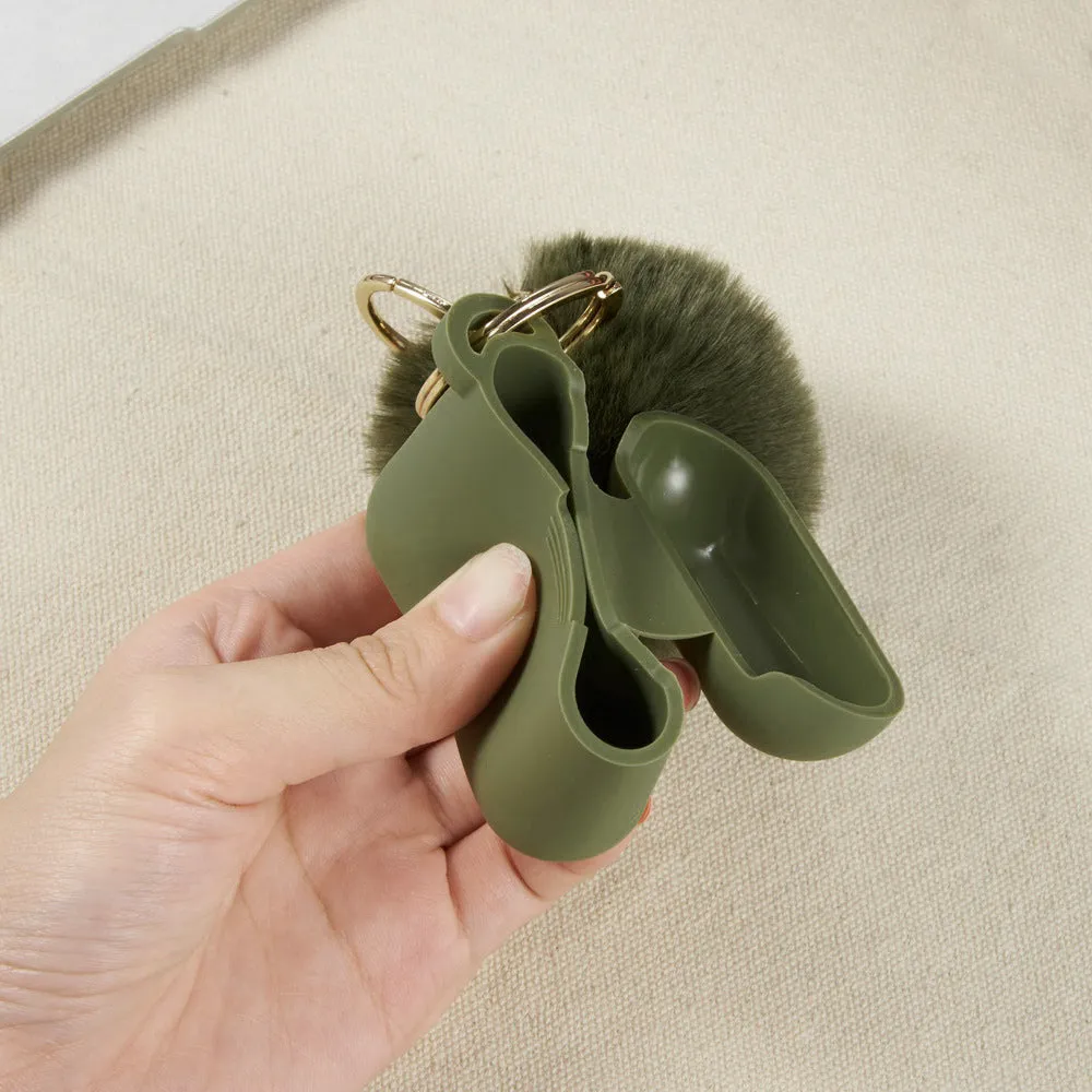 Olive Green Keychain Case for Airpods Pro