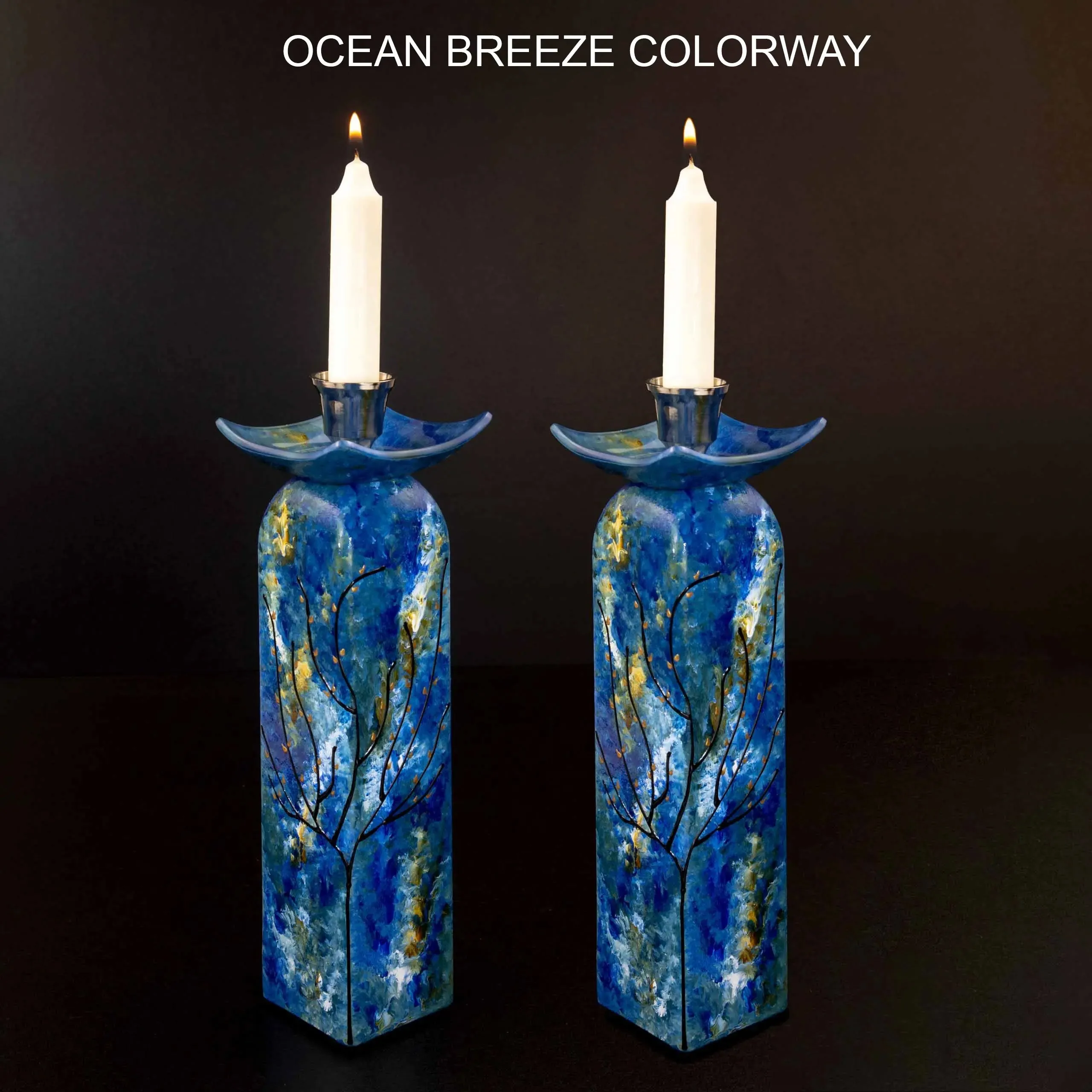 Pagoda Candle Holders by Amalia Flaisher
