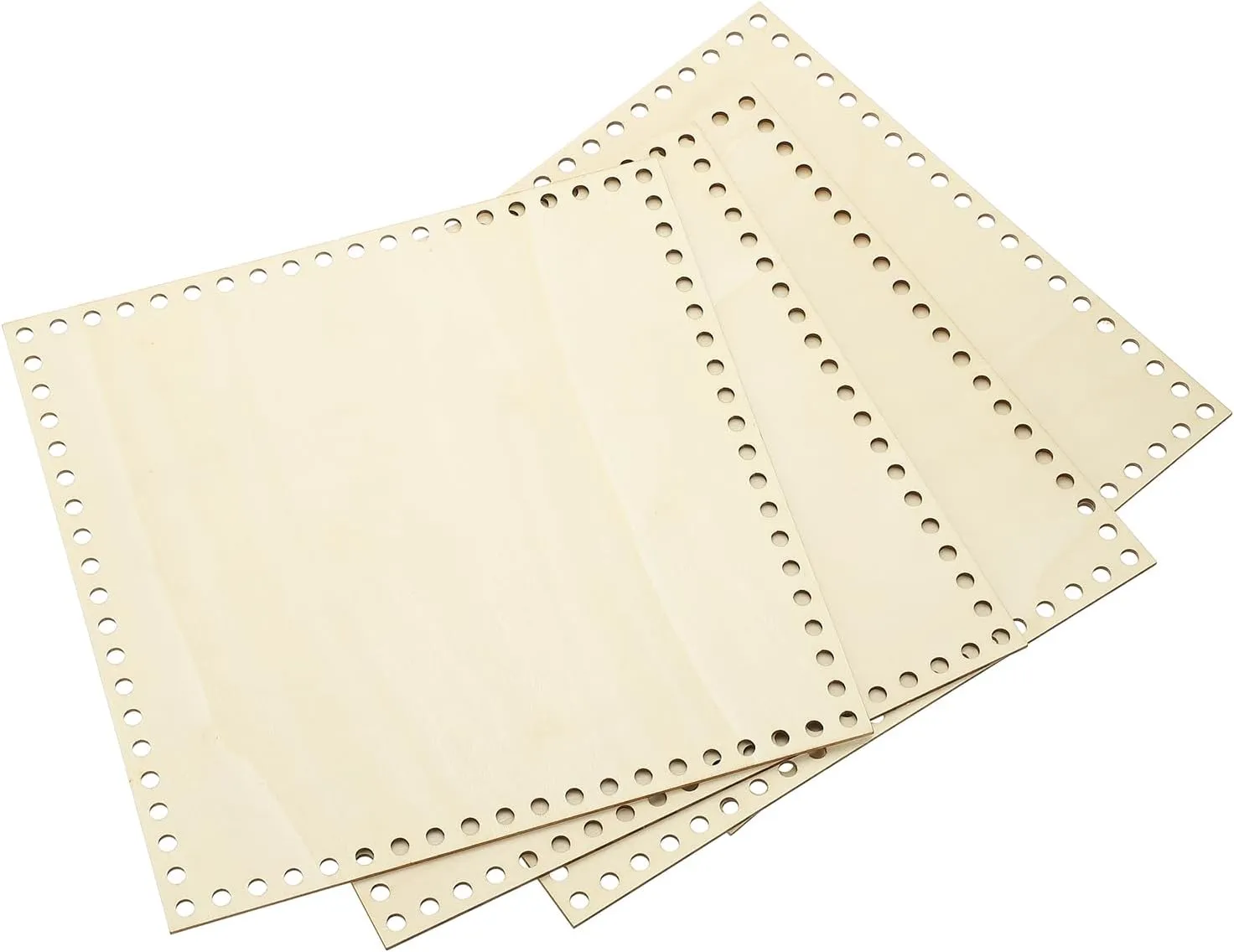 PATIKIL 10 x 10 Inch Crochet Basket Base, 4 Pcs Basket Bottoms Square Wood Base Shaper Bag Making Supplies Weaving Knitting Kit for Crochet Shoulder Bag Handbag Purse Craft