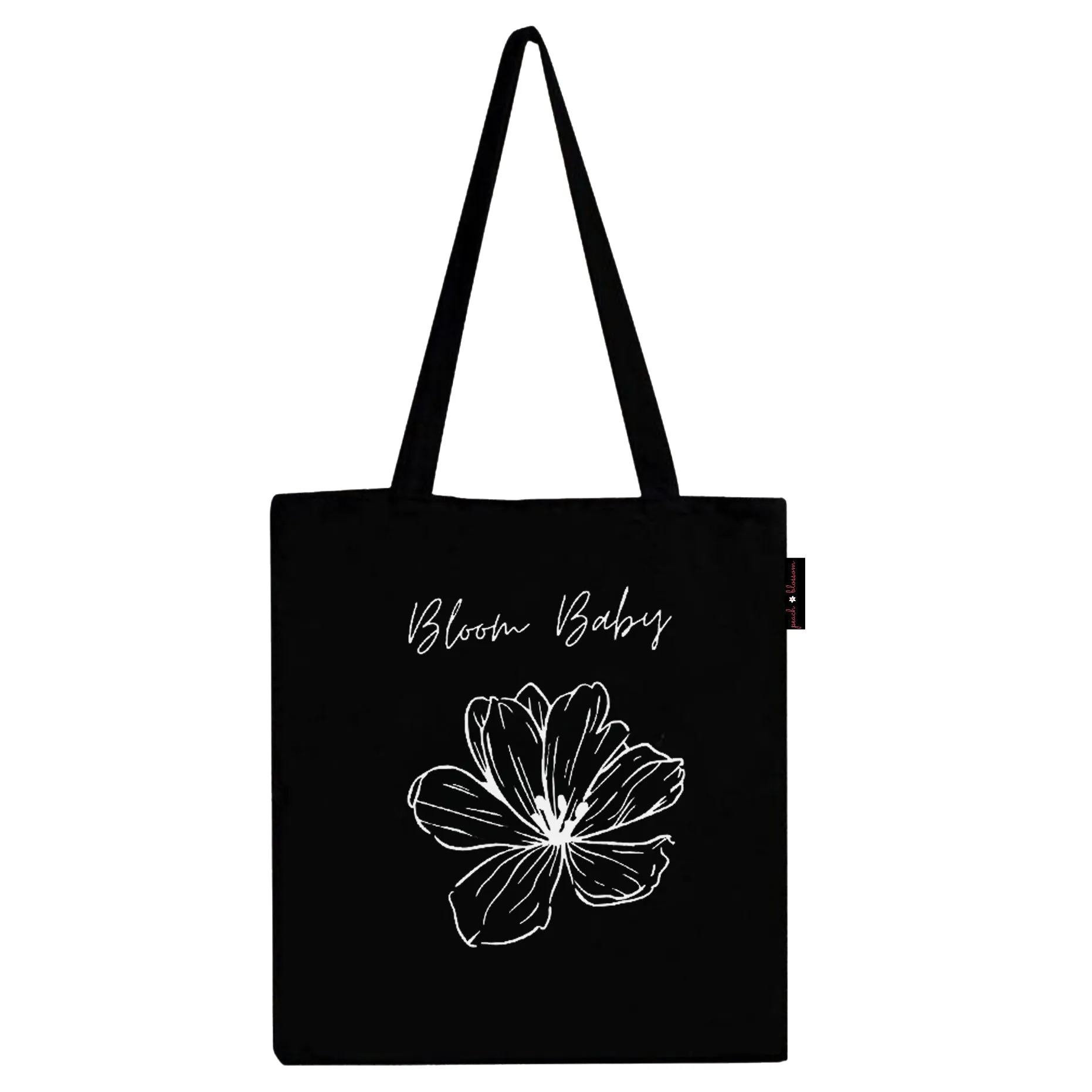 Peach Blossom Women's Cotton Printed Tote Bag With Zipper and Pouch | Pack Of 2 Combo