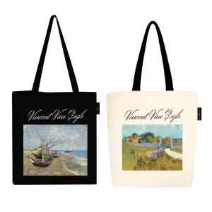 Peach Blossom Women's Cotton Printed Tote Bag With Zipper and Pouch | Pack Of 2 Combo