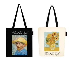 Peach Blossom Women's Cotton Printed Tote Bag With Zipper and Pouch | Pack Of 2 Combo