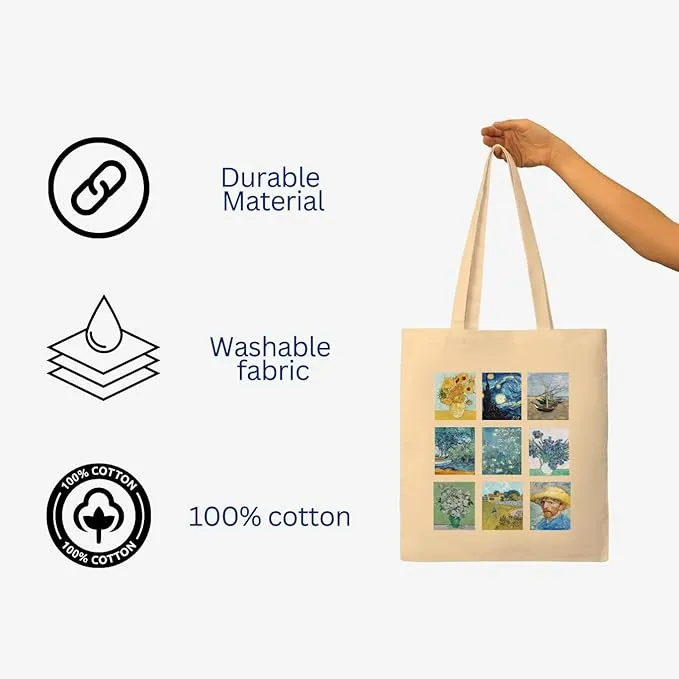 Peach Blossom Women's Cotton Printed Tote Bag With Zipper and Pouch | Pack Of 2 Combo