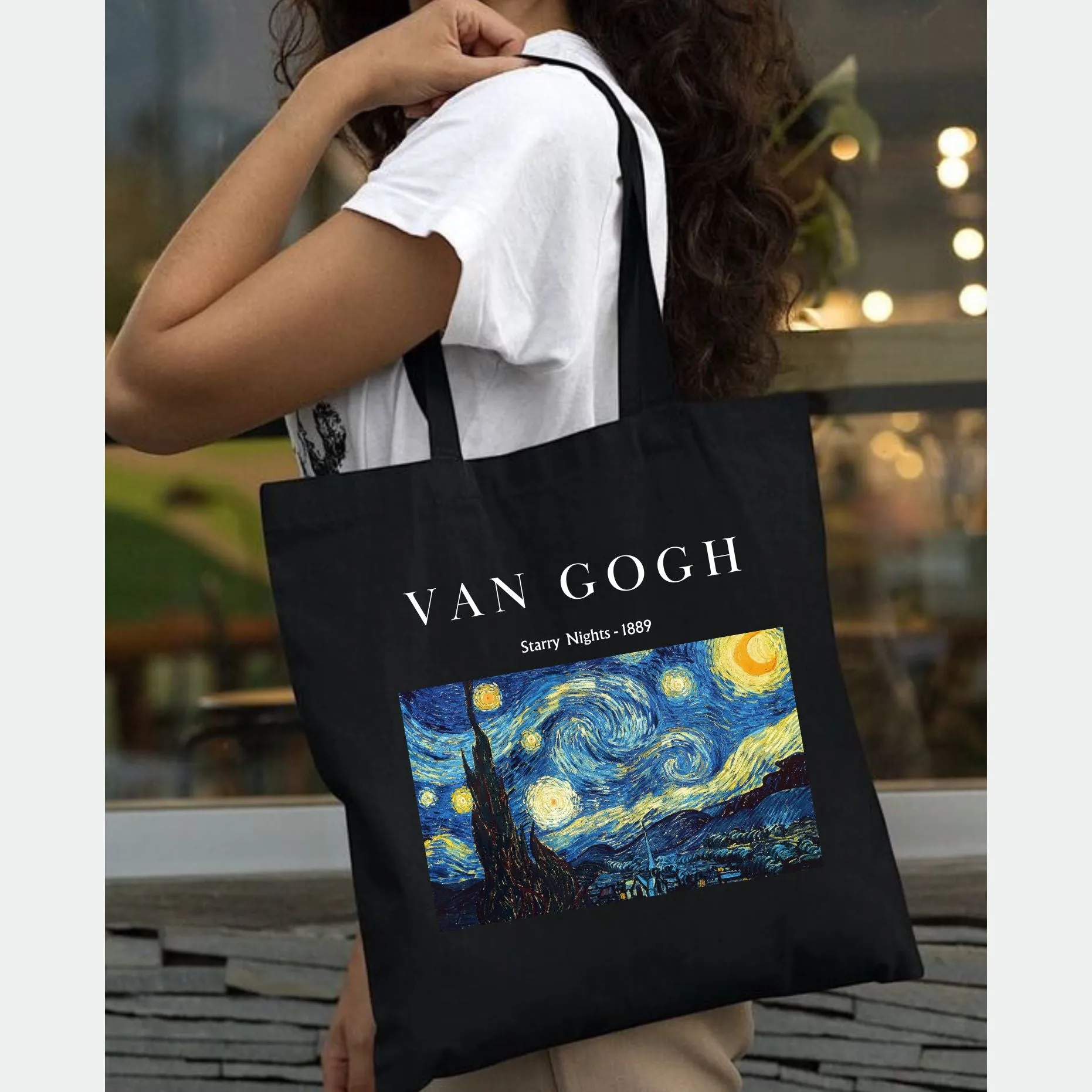 Peach Blossom Women's Cotton Printed Tote Bag With Zipper and Pouch