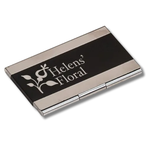 Personalized Business Card Cases – Wood and Stainless Steel Styles