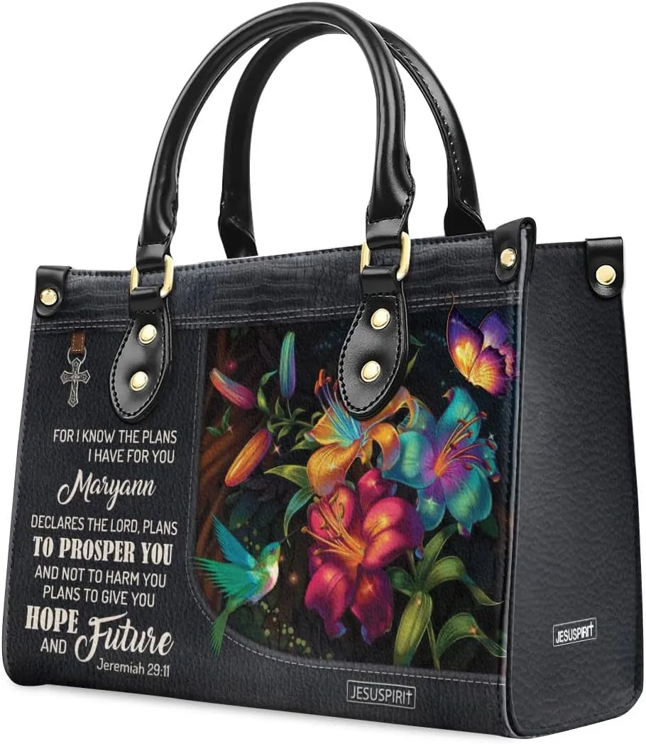 Personalized Leather Handbags For Woman - Christmas Gifts For Women - Christian Gifts