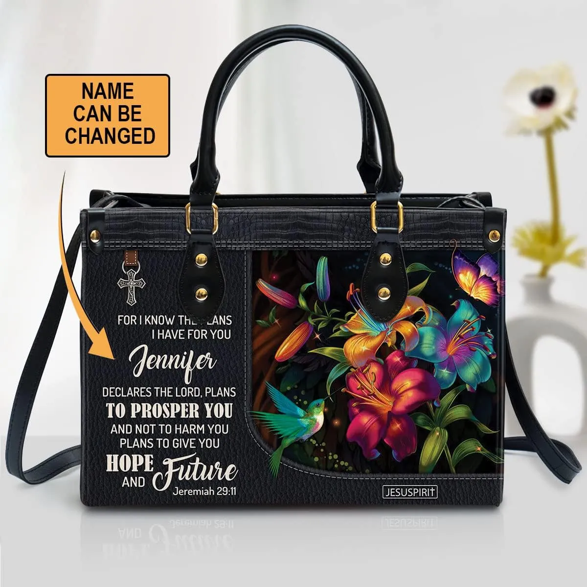 Personalized Leather Handbags For Woman - Christmas Gifts For Women - Christian Gifts