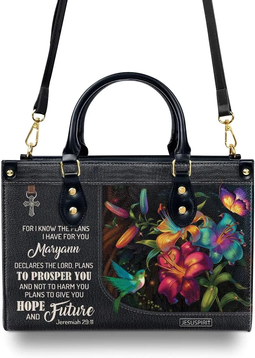 Personalized Leather Handbags For Woman - Christmas Gifts For Women - Christian Gifts