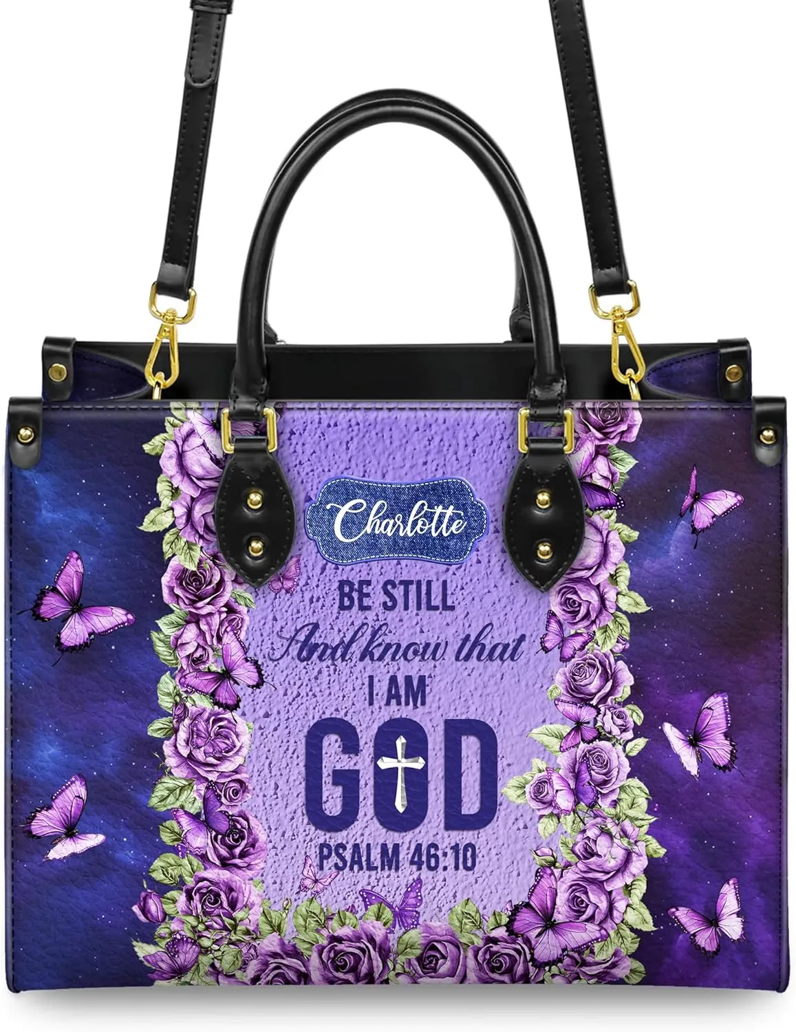 Personalized Leather Handbags with Name & Zipper – Perfect Christian Purses for Women | Ideal Mother's Day Gifts