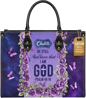 Personalized Leather Handbags with Name & Zipper – Perfect Christian Purses for Women | Ideal Mother's Day Gifts