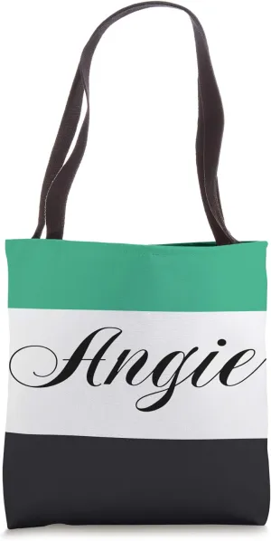Personalized Name Angie Employee Bridal Birthday Gifts Tote Bag