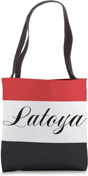 Personalized Name Latoya Employee Bridal Birthday Gifts Tote Bag