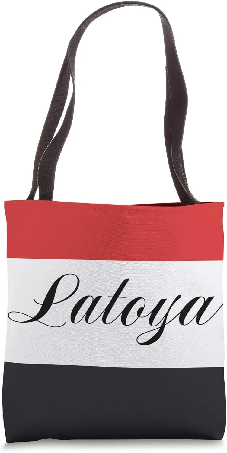 Personalized Name Latoya Employee Bridal Birthday Gifts Tote Bag