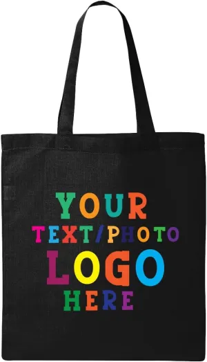 Personalized Tote Bags Promotional Custom Tote Bag Bulk Discounts 1/12/50/100 Canvas Cotton Bag Printing With Logo text Photo