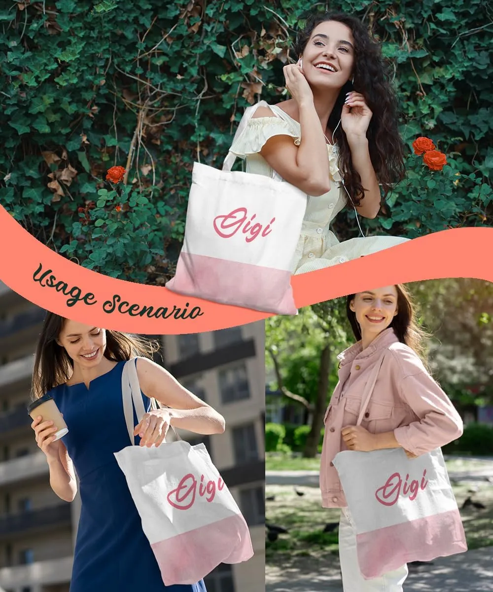 Pink Grandma Gifts Tote Bag, Gifts for Grandma, Grandma Gifts from Grandkids, Best Grandma Christmas Birthday Gifts