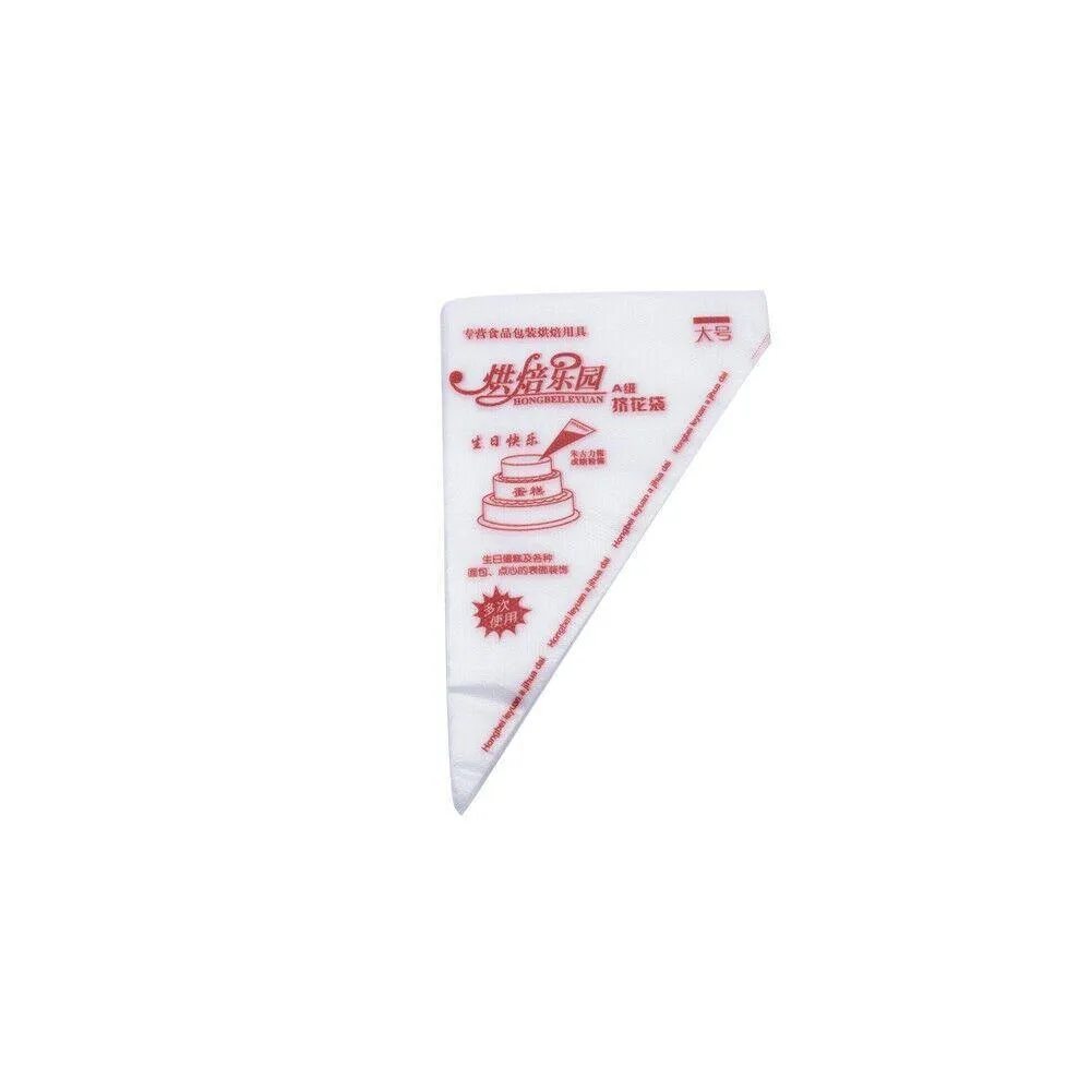 Piping Bags 100/200PCS Plastic Clear Disposable Red/Orange
