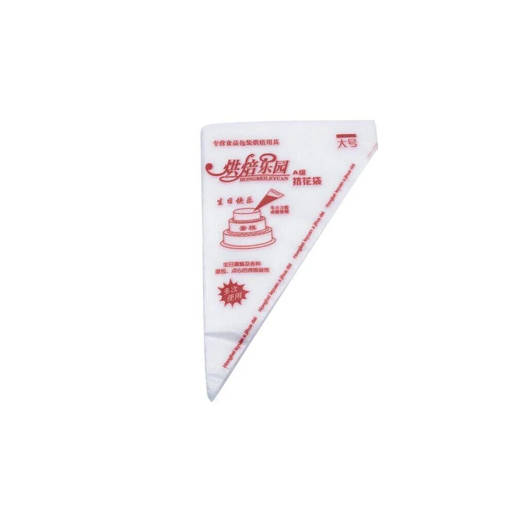 Piping Bags 100/200PCS Plastic Clear Disposable Red/Orange