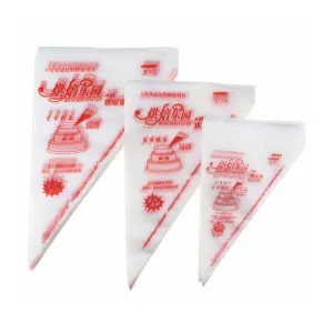 Piping Bags 100/200PCS Plastic Clear Disposable Red/Orange