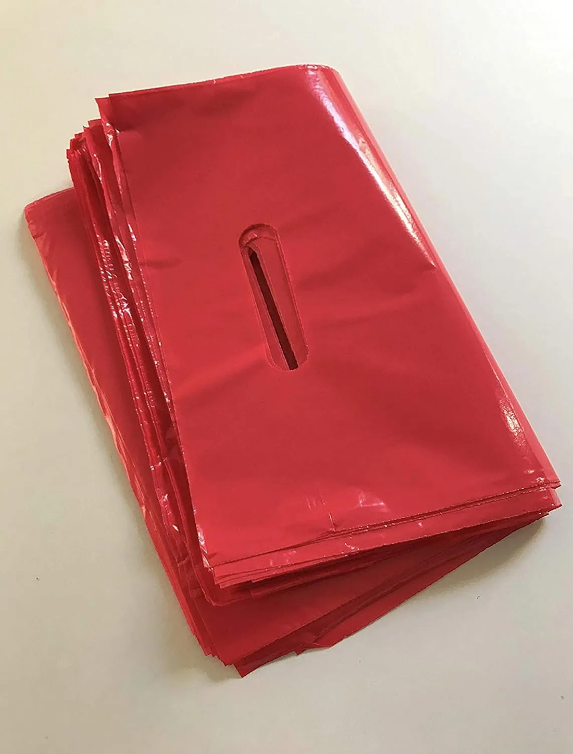 PLASTIC MERCHANDISE STORE BAGS, sizes, 9"x12", 12"x15"& 15x18 and more Retail Bags (Fuchsia, 12" x 15")