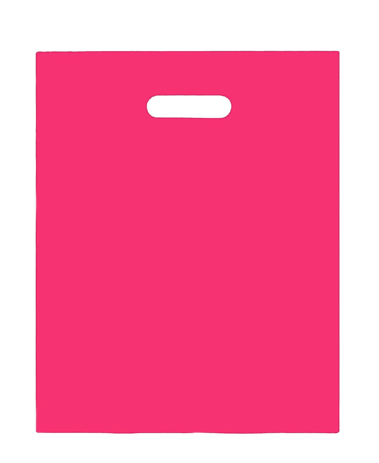 PLASTIC MERCHANDISE STORE BAGS, sizes, 9"x12", 12"x15"& 15x18 and more Retail Bags (Fuchsia, 12" x 15")