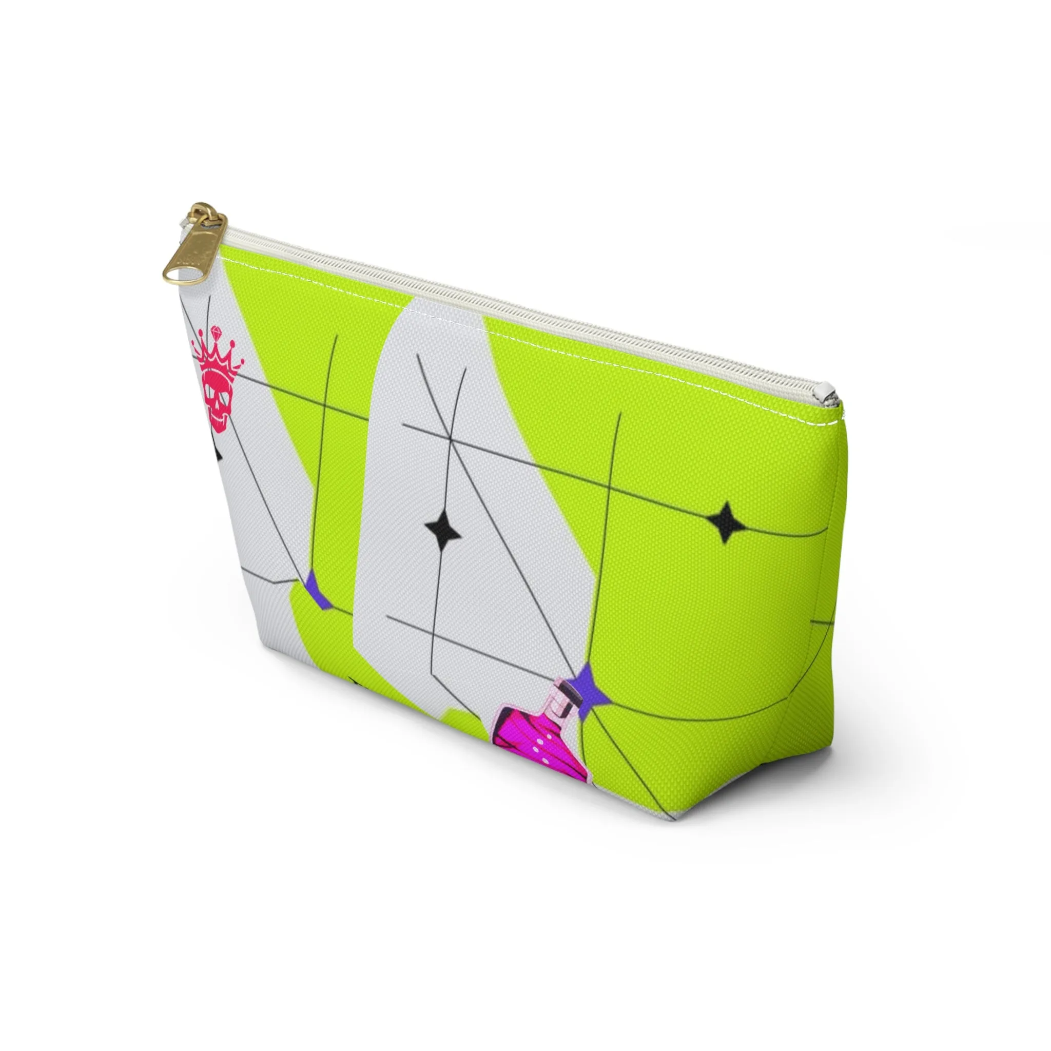 Poison Green T-bottom Make Up Bag
