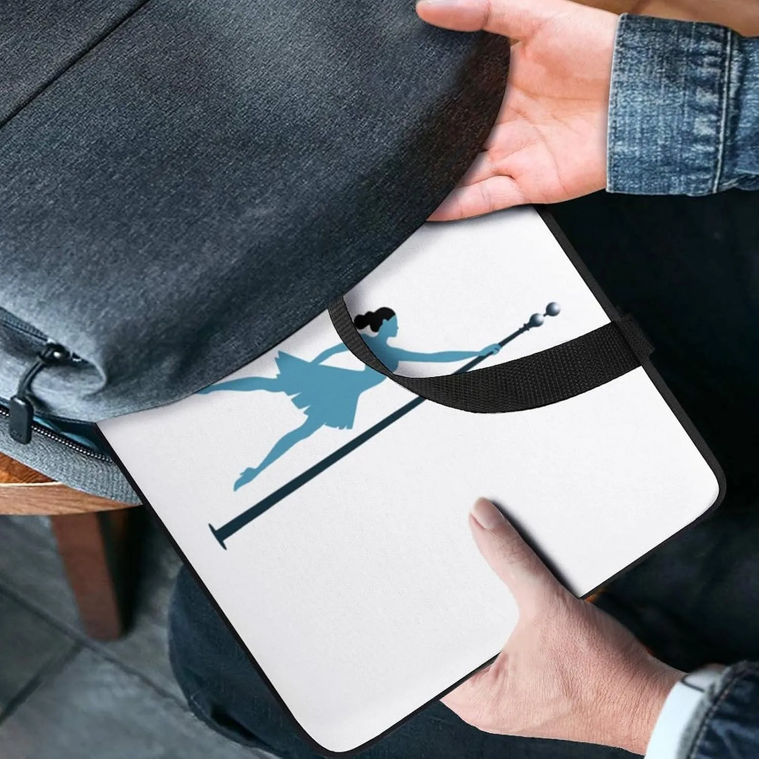 Pole Dance Laptop Tote Bag Computer Protective HandBag Notebook Carrying Case