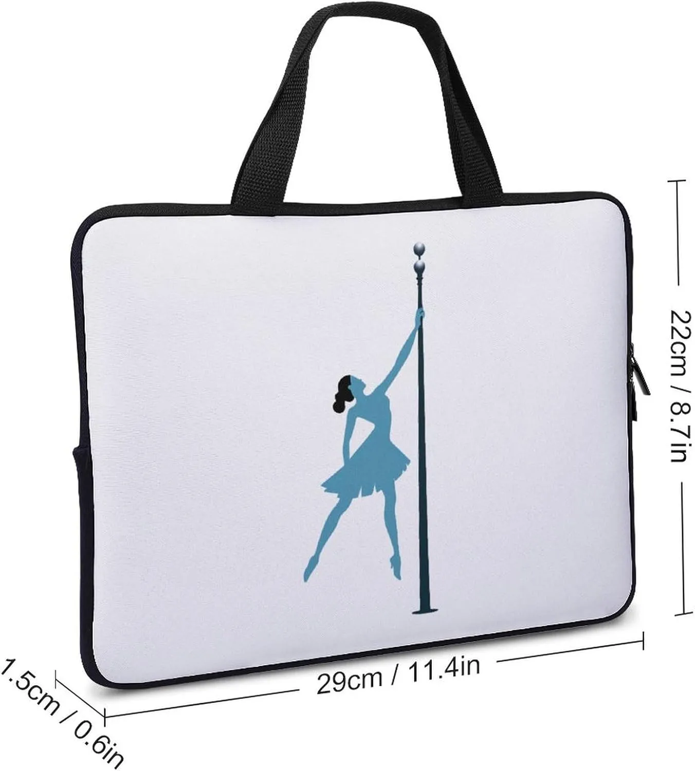 Pole Dance Laptop Tote Bag Computer Protective HandBag Notebook Carrying Case