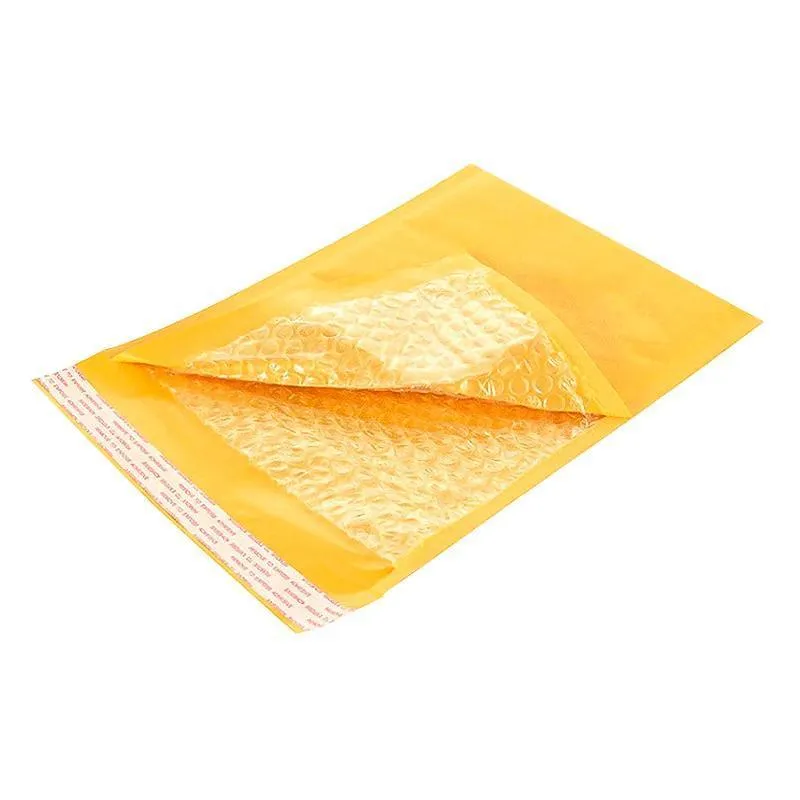 Poly Bubble Mailers 25PCS 8Sizes Yellow Plastic Padded Bags