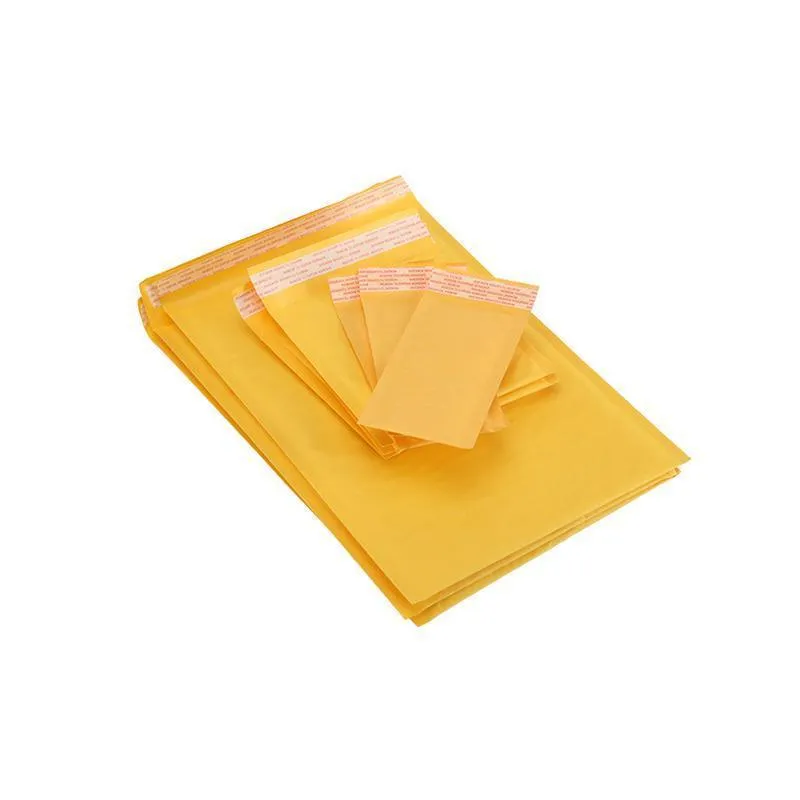 Poly Bubble Mailers 25PCS 8Sizes Yellow Plastic Padded Bags