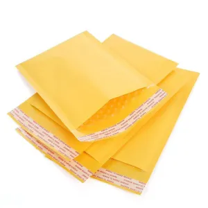Poly Bubble Mailers 25PCS 8Sizes Yellow Plastic Padded Bags