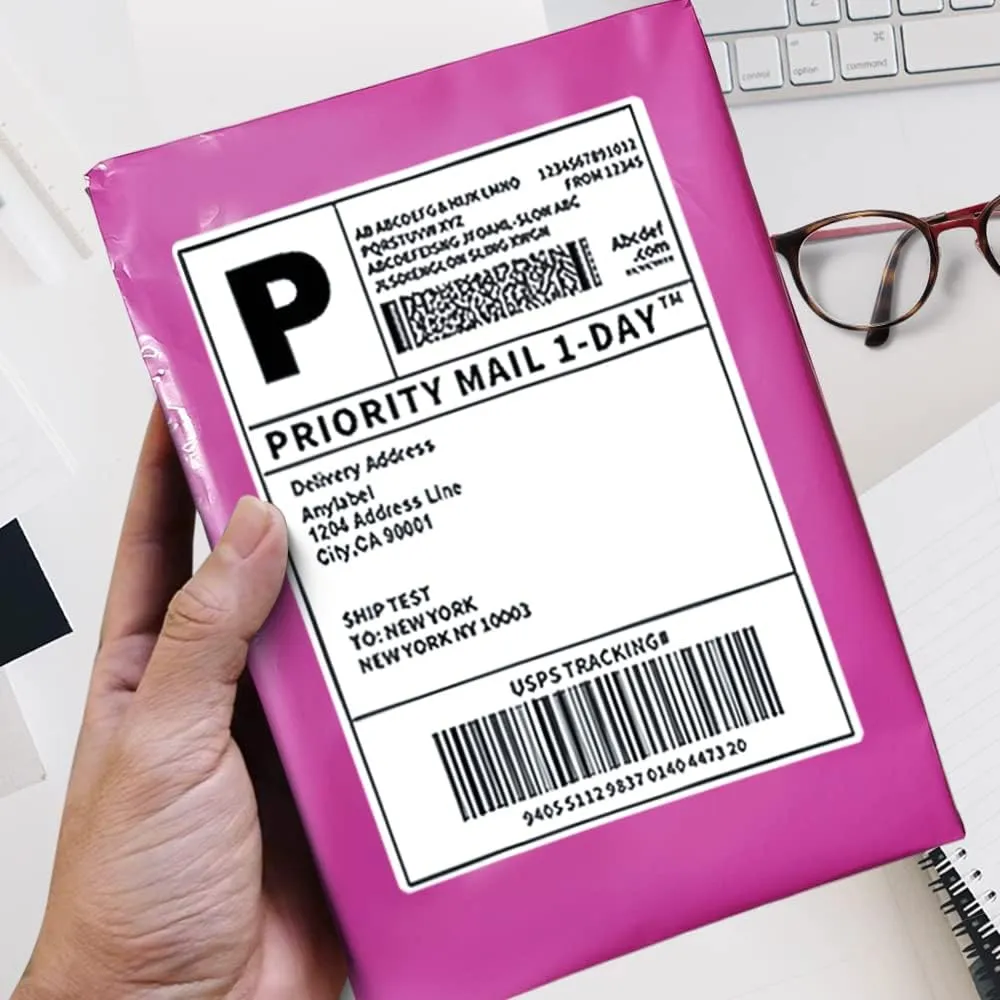 POLYSELLS 1000 pcs 7.5x10.5 Inches Pink Poly Mailers Shipping Envelopes, Strong Adhesive Sealing, Waterproof, and Tear-resistant Postal Mailing Bags for Clothing, Books, and Accessories