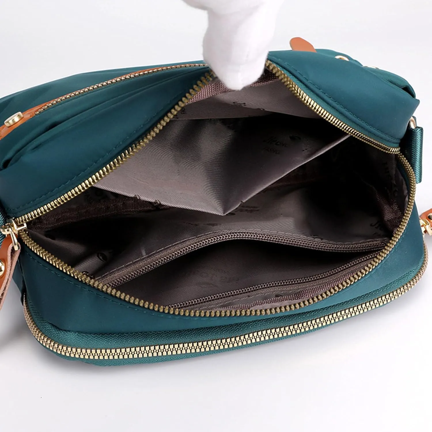 Popularate Nylon Crossbody Bag, Nylon Shoulder Messenger Bag, Large Capacity Crossbody Handbag for Women