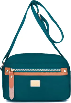 Popularate Nylon Crossbody Bag, Nylon Shoulder Messenger Bag, Large Capacity Crossbody Handbag for Women