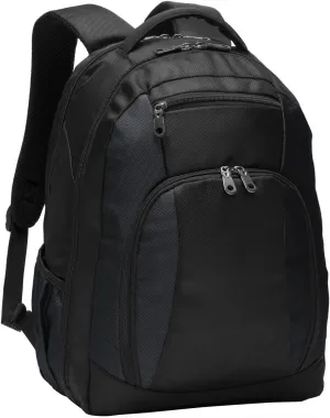 Port Authority Commuter Backpack. BG205, Black, OSFA