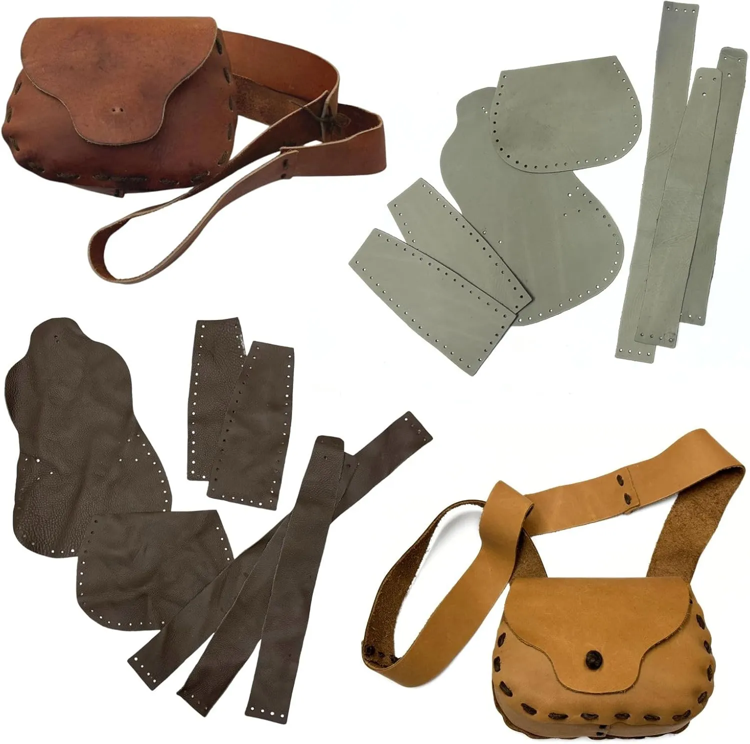 Possible Bag Kit - Black Powder Leather Bags Kit - Shooters Possibles Bag Muzzleloader Accessories Bag