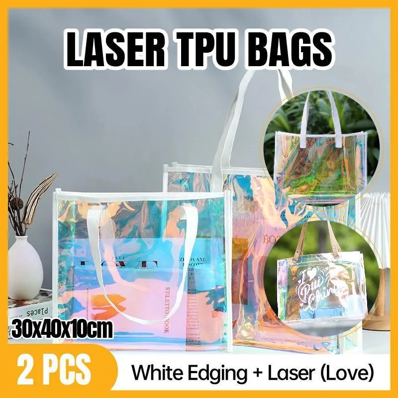 Practical Clear Handbag 2 PCS
