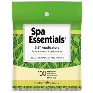 Precision Eye/Lip Wax Applicators / 3.5" Tapered Wax Sticks / 100 Applicators Per Bag by Spa Essentials